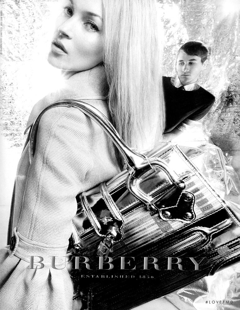 Kate Moss featured in  the Burberry advertisement for Spring/Summer 2007