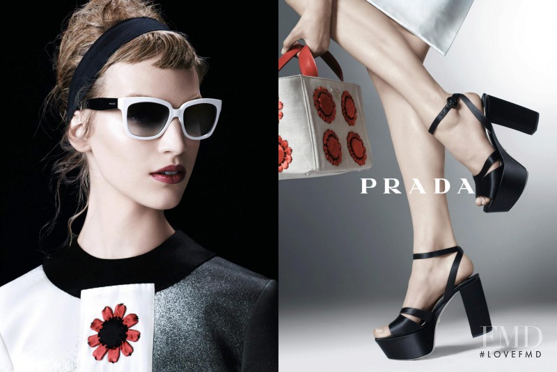 Vanessa Axente featured in  the Prada advertisement for Spring/Summer 2013