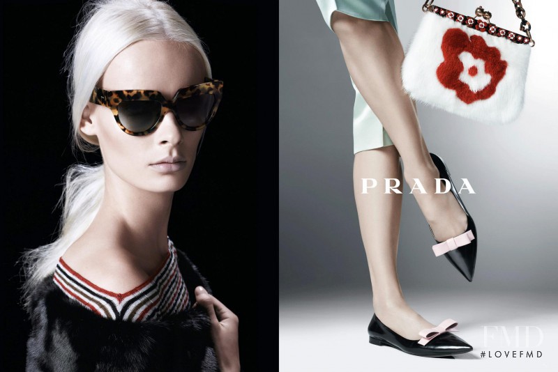 Irene Hiemstra featured in  the Prada advertisement for Spring/Summer 2013