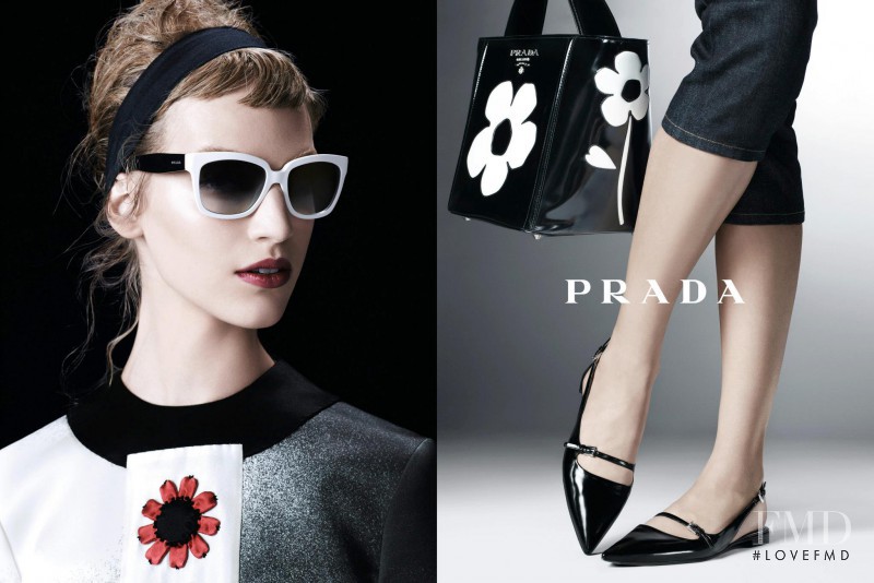 Vanessa Axente featured in  the Prada advertisement for Spring/Summer 2013