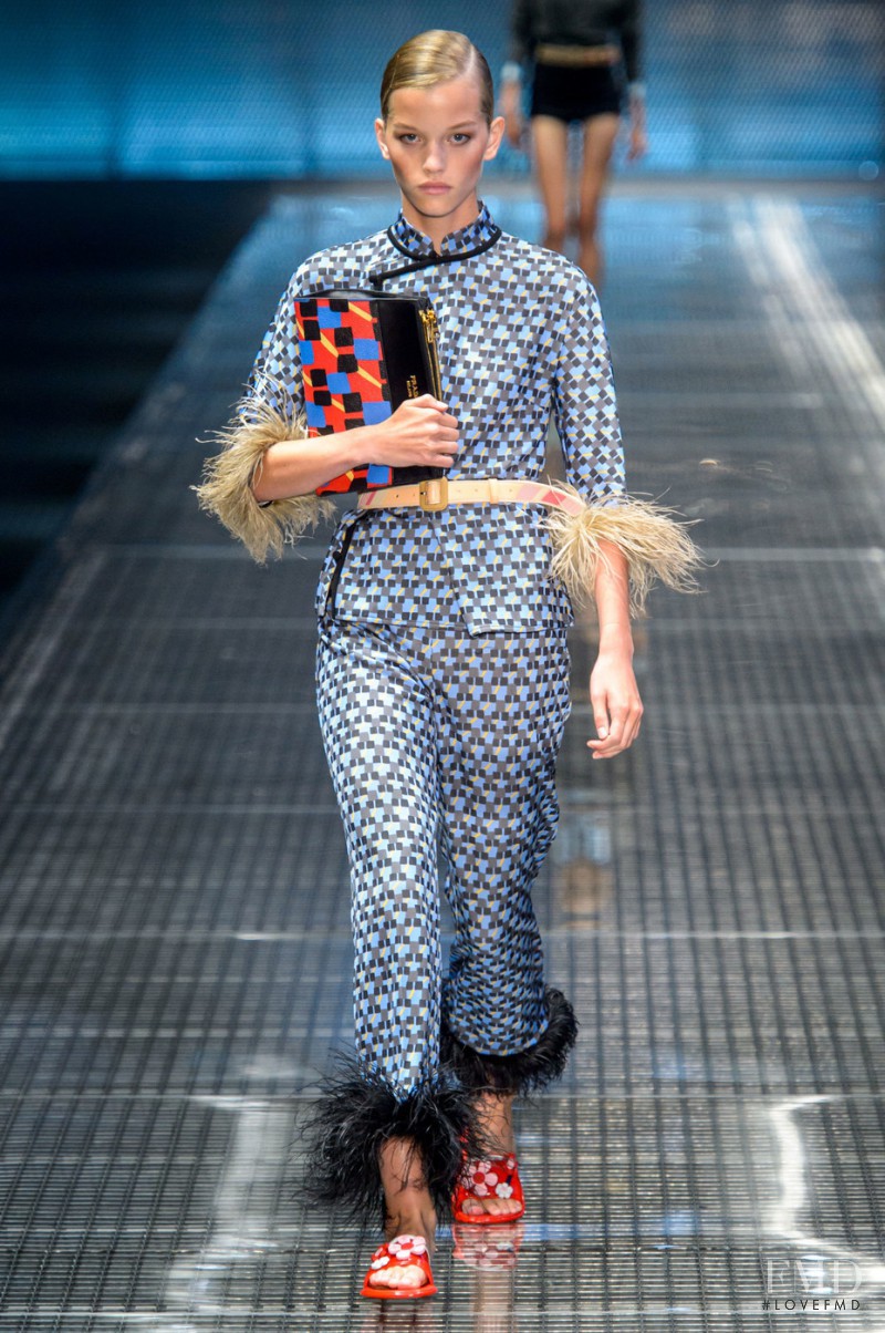Laurijn Bijnen featured in  the Prada fashion show for Spring/Summer 2017