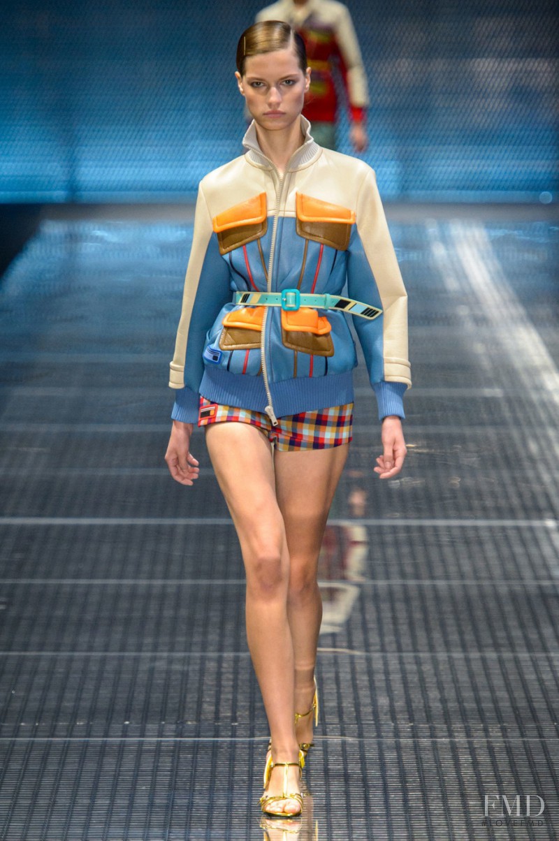 Faretta Radic featured in  the Prada fashion show for Spring/Summer 2017