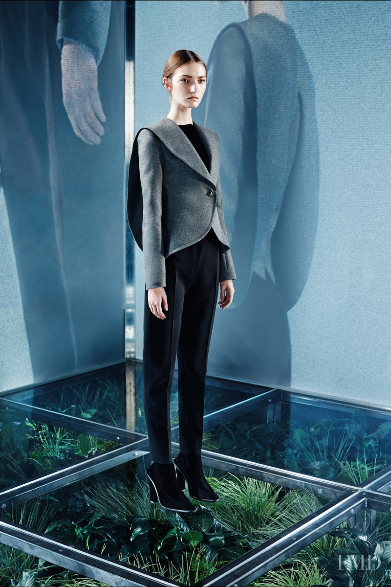 Kasia Jujeczka featured in  the Balenciaga fashion show for Pre-Fall 2014