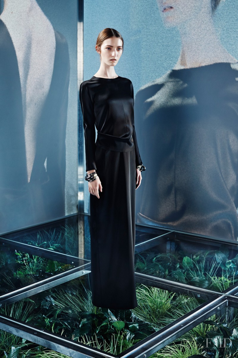 Kasia Jujeczka featured in  the Balenciaga fashion show for Pre-Fall 2014