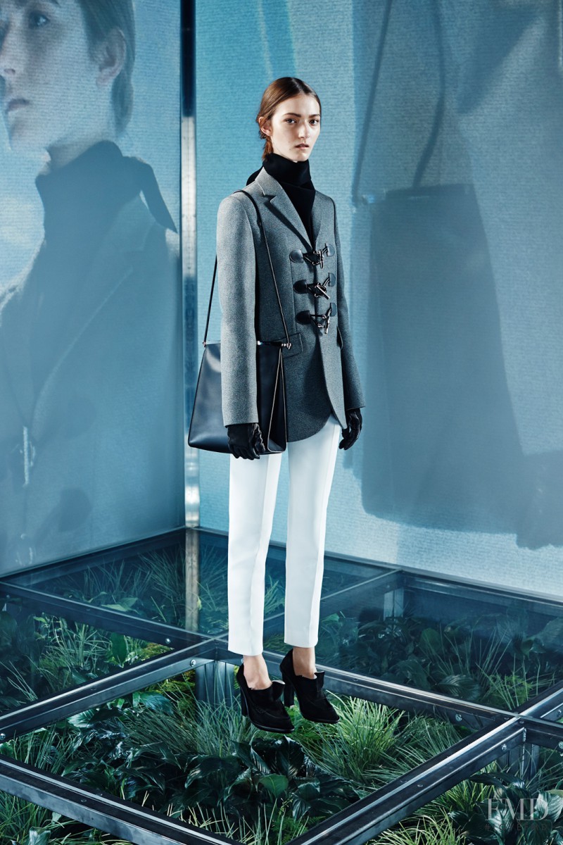 Kasia Jujeczka featured in  the Balenciaga fashion show for Pre-Fall 2014