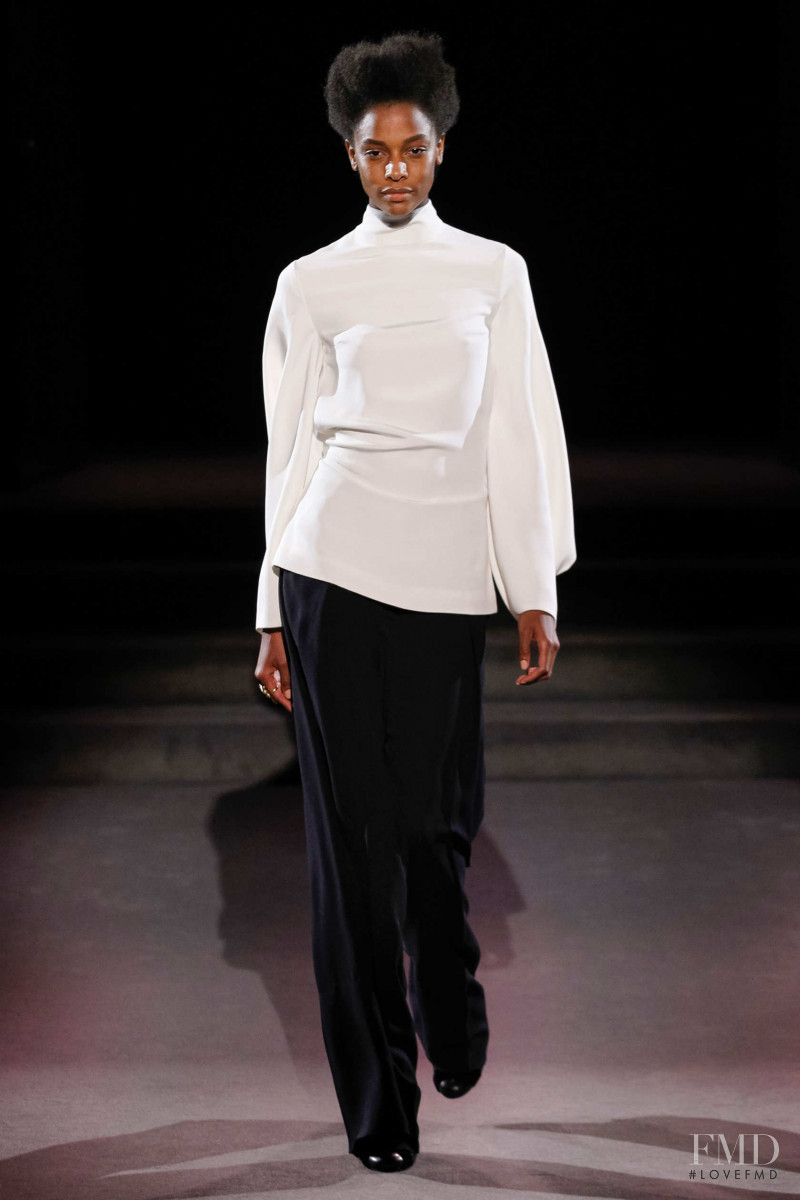 Karly Loyce featured in  the Tom Ford fashion show for Autumn/Winter 2016