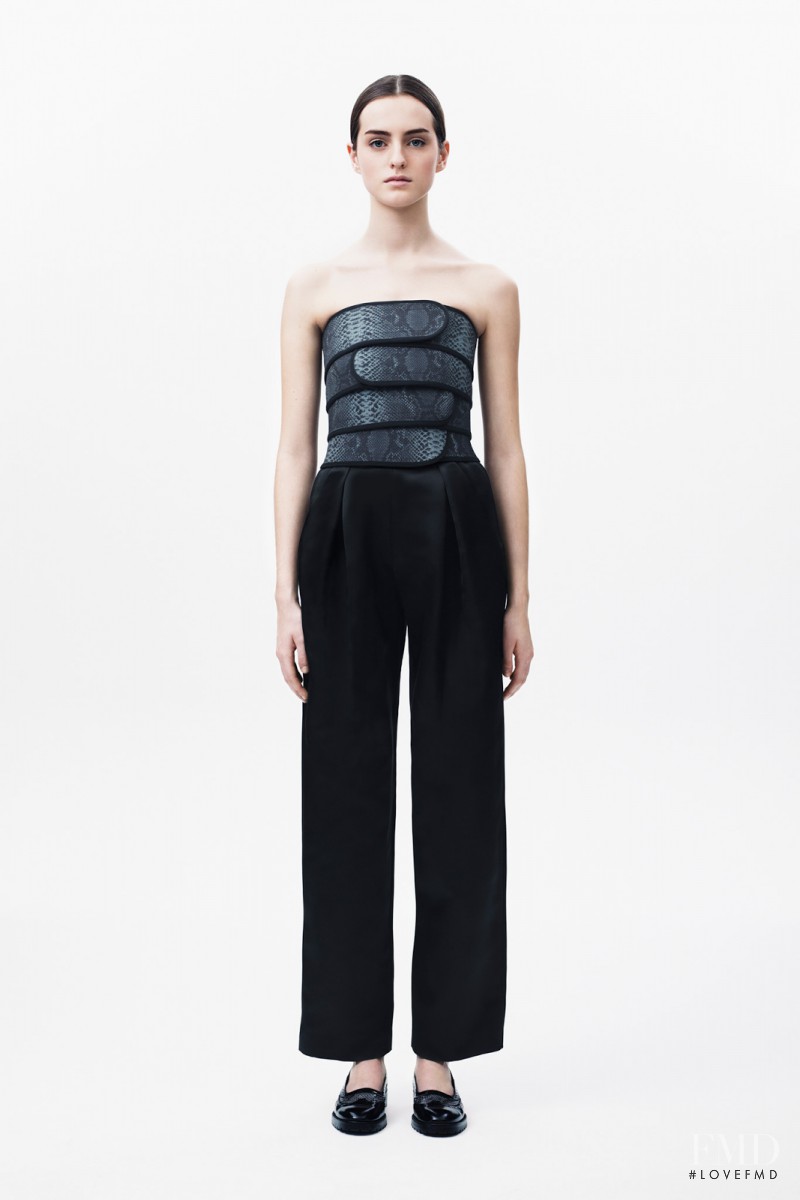 Georgia Taylor featured in  the Christopher Kane fashion show for Pre-Fall 2014