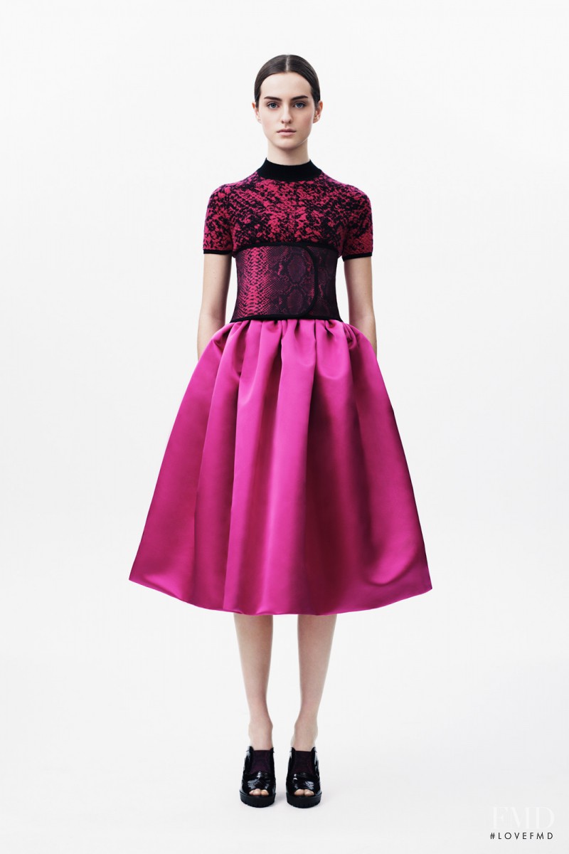 Georgia Taylor featured in  the Christopher Kane fashion show for Pre-Fall 2014