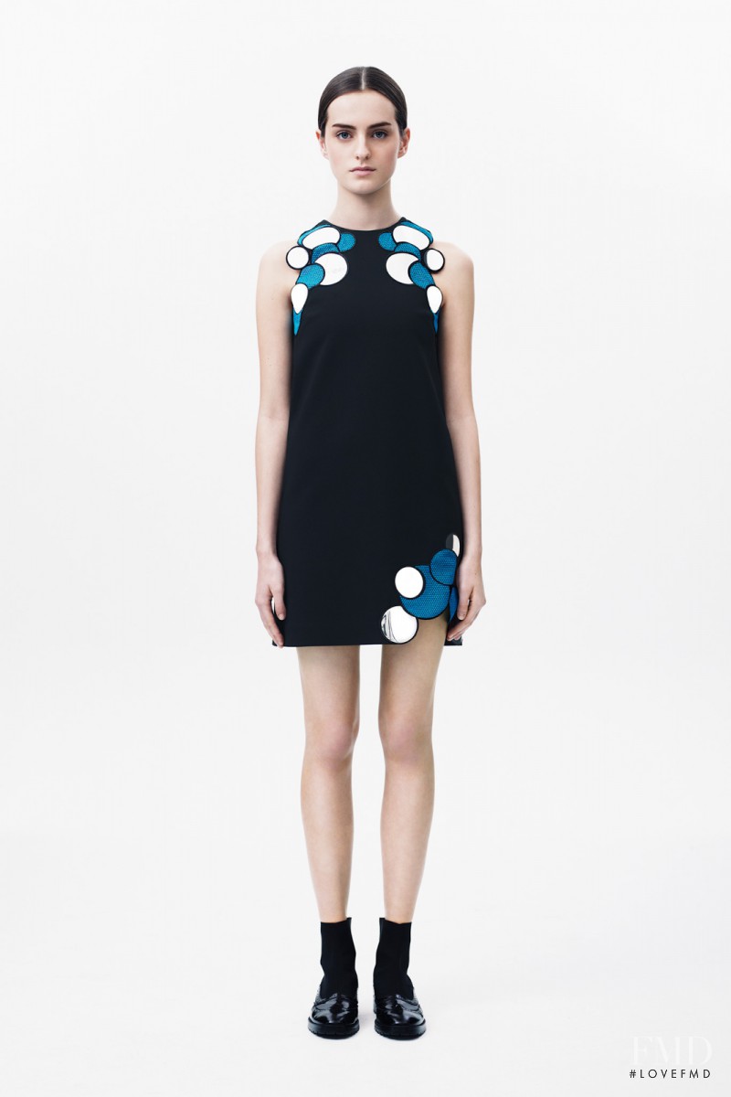 Georgia Taylor featured in  the Christopher Kane fashion show for Pre-Fall 2014