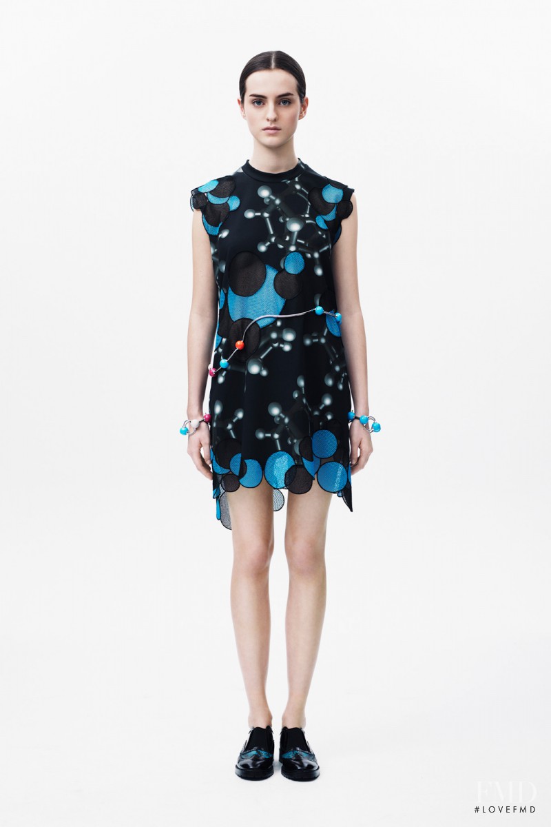 Georgia Taylor featured in  the Christopher Kane fashion show for Pre-Fall 2014