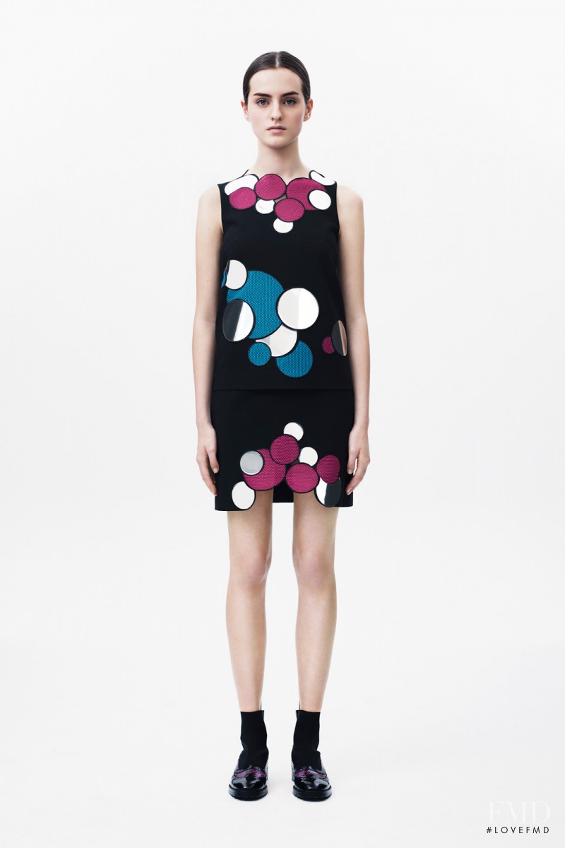 Georgia Taylor featured in  the Christopher Kane fashion show for Pre-Fall 2014