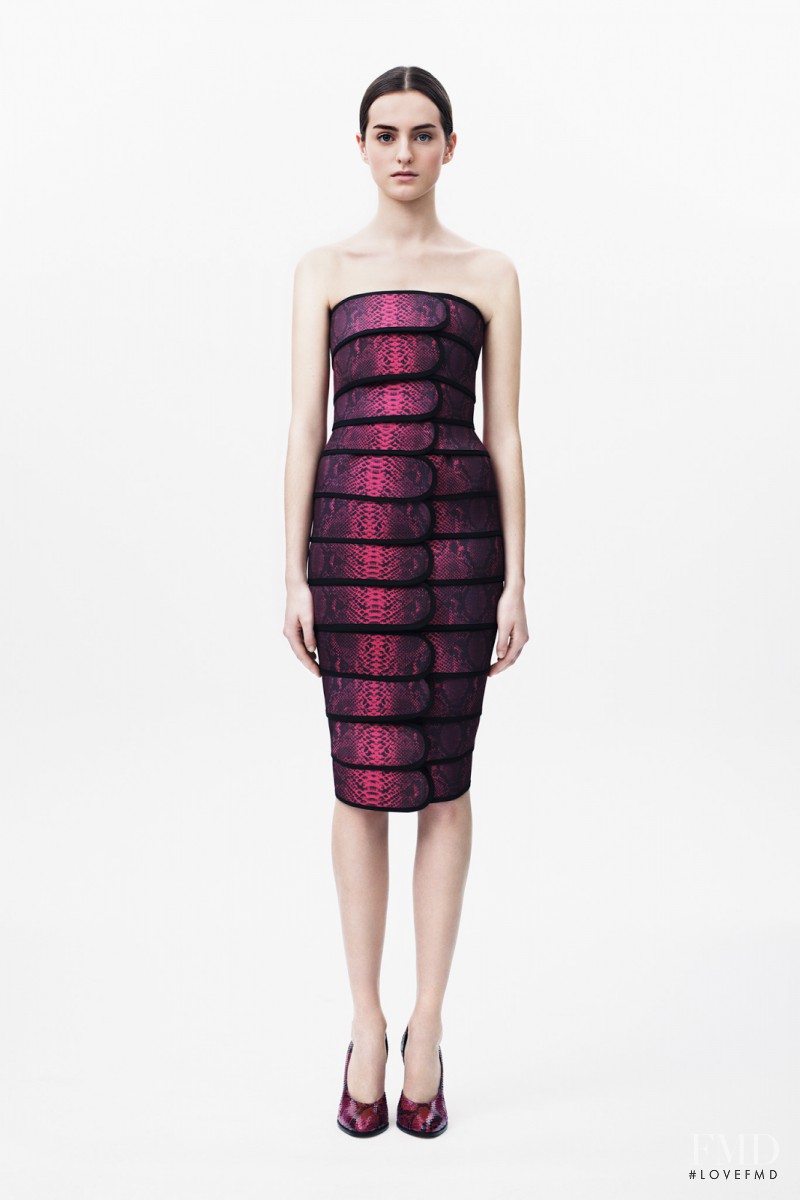 Georgia Taylor featured in  the Christopher Kane fashion show for Pre-Fall 2014