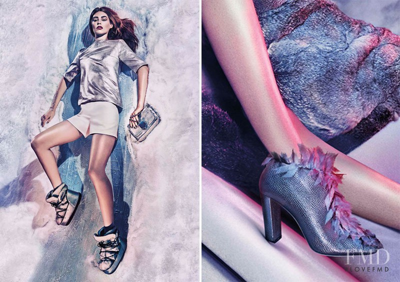 Ondria Hardin featured in  the Jimmy Choo advertisement for Cruise 2016