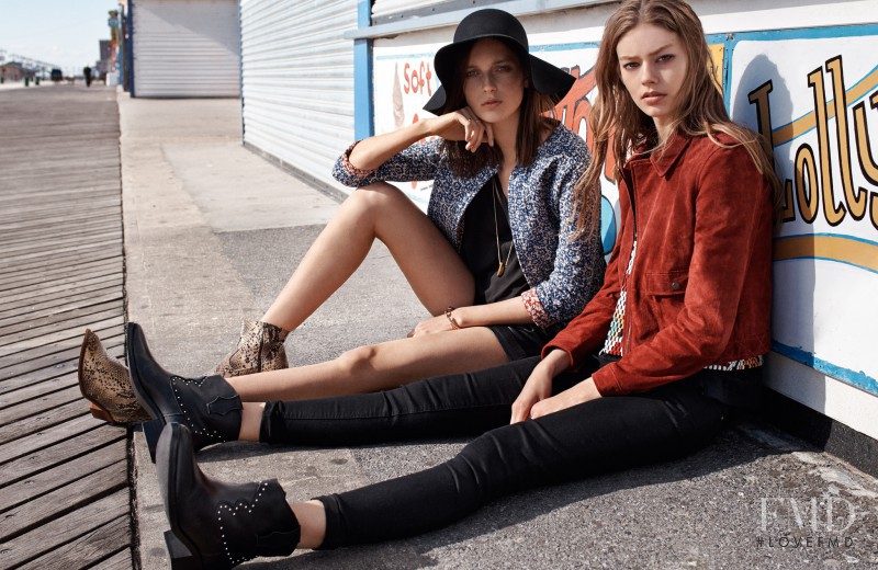 Ondria Hardin featured in  the Mango Easy - Going: A day at Coney Island lookbook for Spring 2015