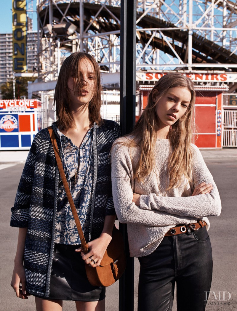 Ondria Hardin featured in  the Mango Easy - Going: A day at Coney Island lookbook for Spring 2015