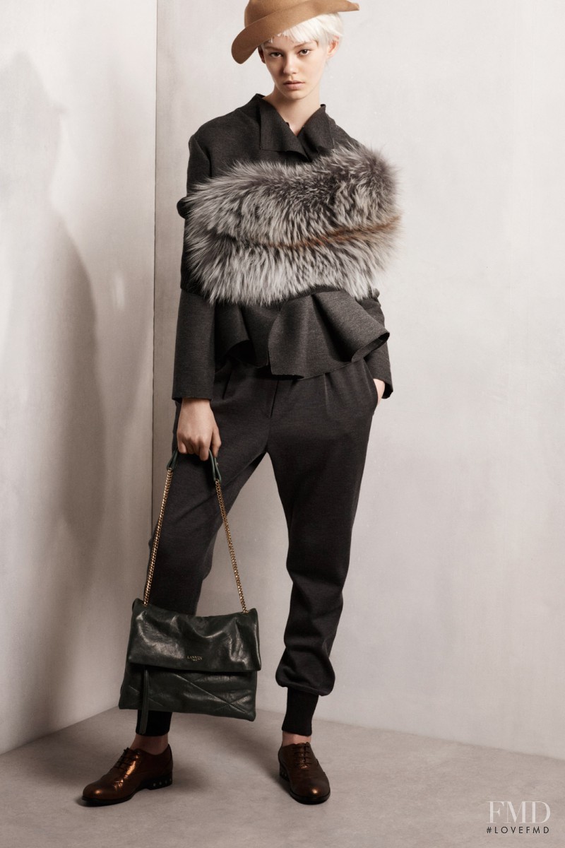 Ondria Hardin featured in  the Lanvin fashion show for Pre-Fall 2014