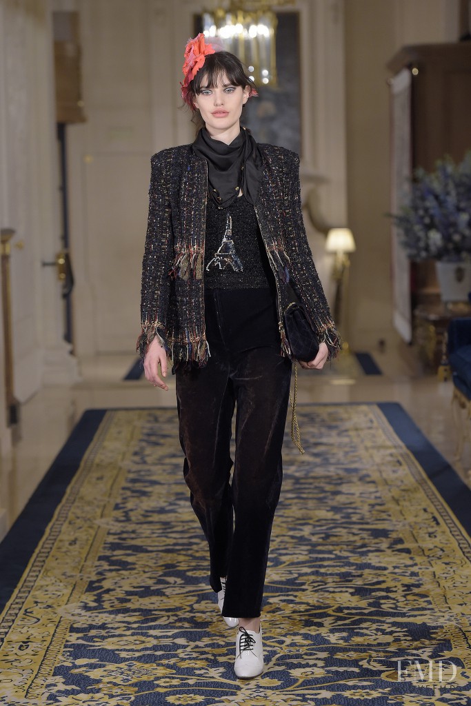 Alexandra Binaris featured in  the Chanel fashion show for Pre-Fall 2017