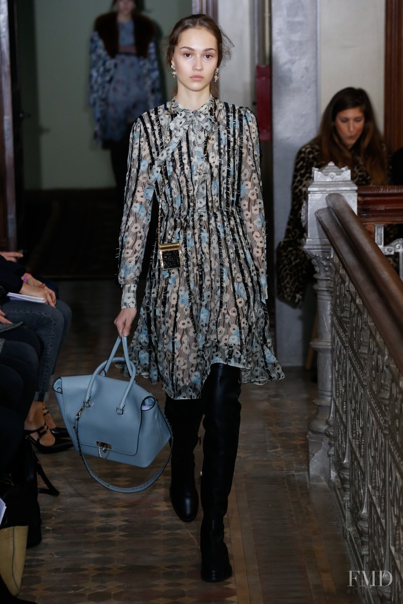 Michelle Gutknecht featured in  the Valentino fashion show for Pre-Fall 2017