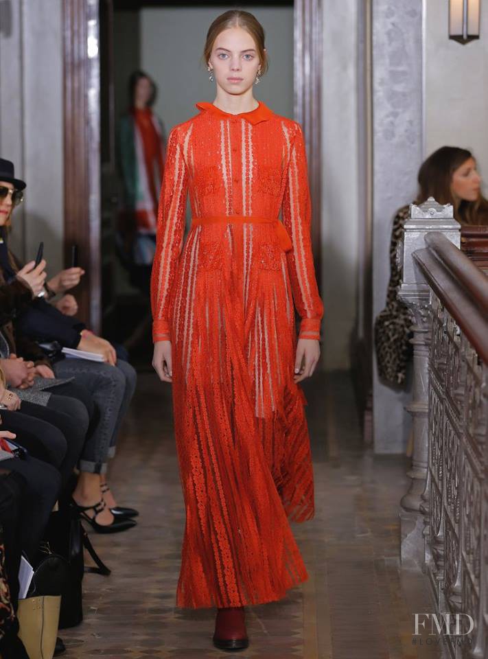 Mariana Zaragoza featured in  the Valentino fashion show for Pre-Fall 2017