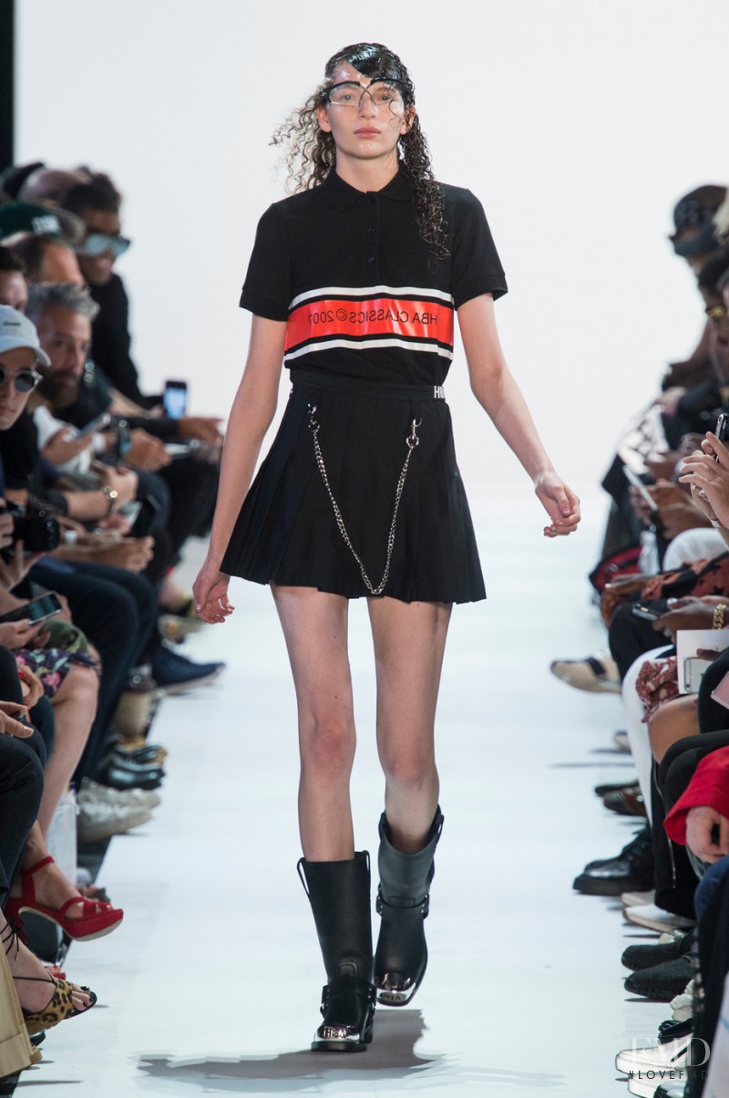 Brittany Avina featured in  the Hood By Air fashion show for Spring/Summer 2017