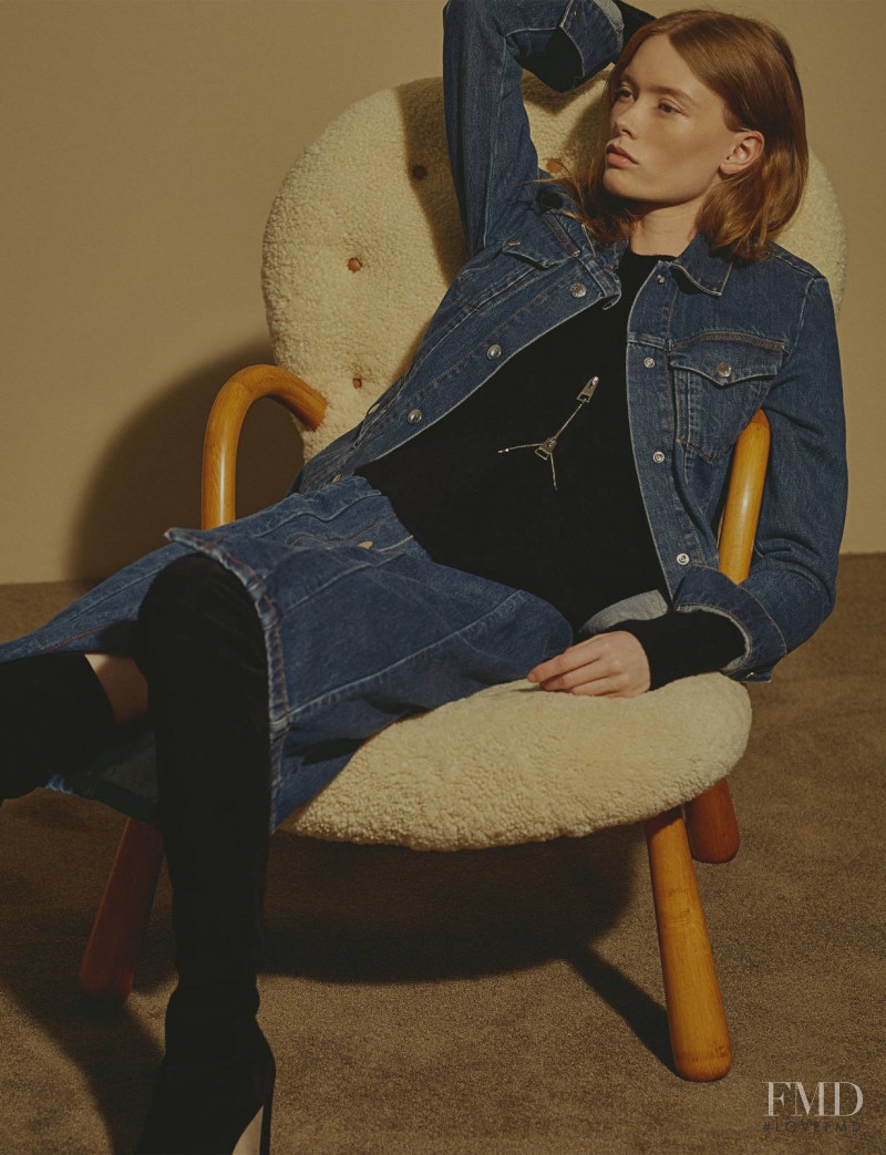 Julia Hafstrom featured in  the The Line lookbook for Fall 2016