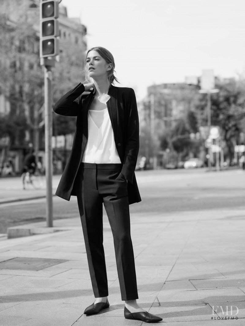 Mathilde Brandi featured in  the Zara Monday to Friday lookbook for Summer 2016