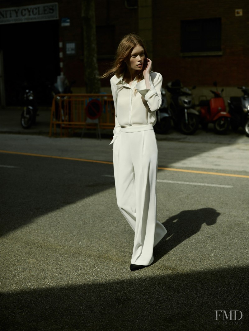 Julia Hafstrom featured in  the Zara Monday to Friday lookbook for Summer 2016
