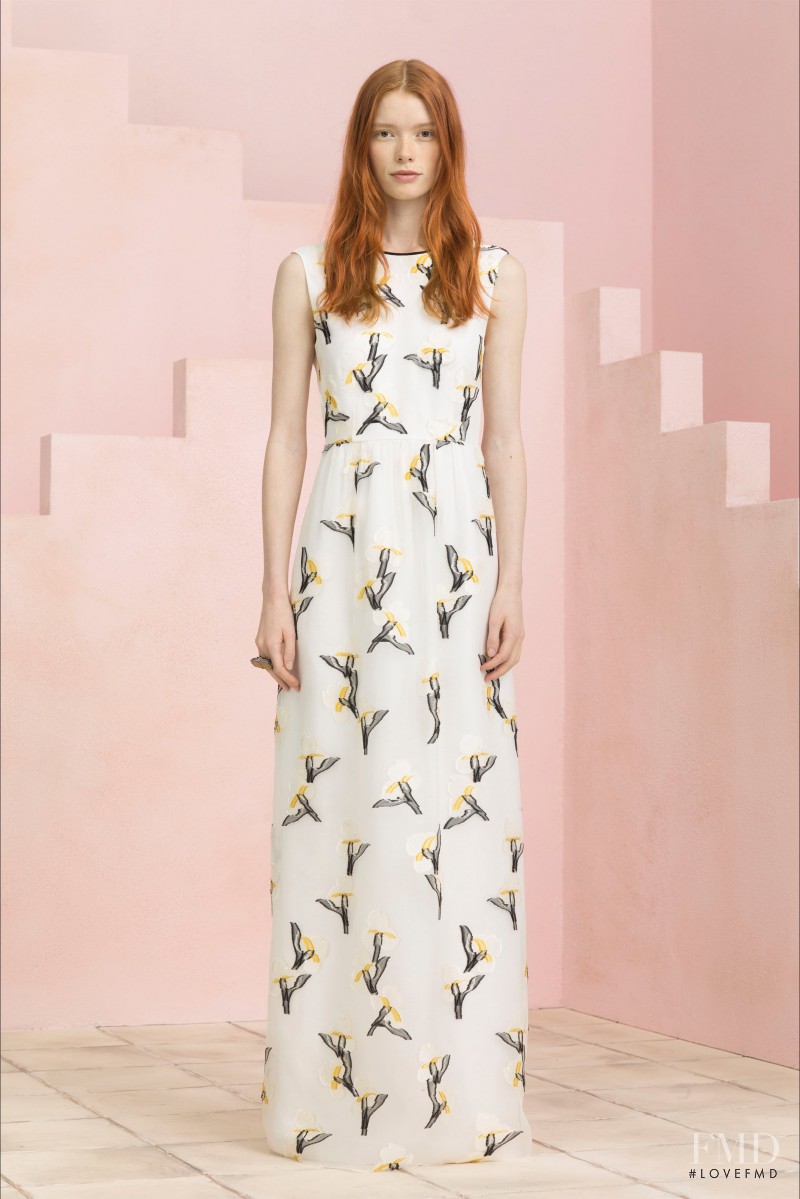 Julia Hafstrom featured in  the Tory Burch lookbook for Resort 2015