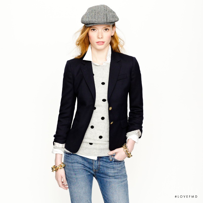 Julia Hafstrom featured in  the J.Crew catalogue for Autumn/Winter 2012