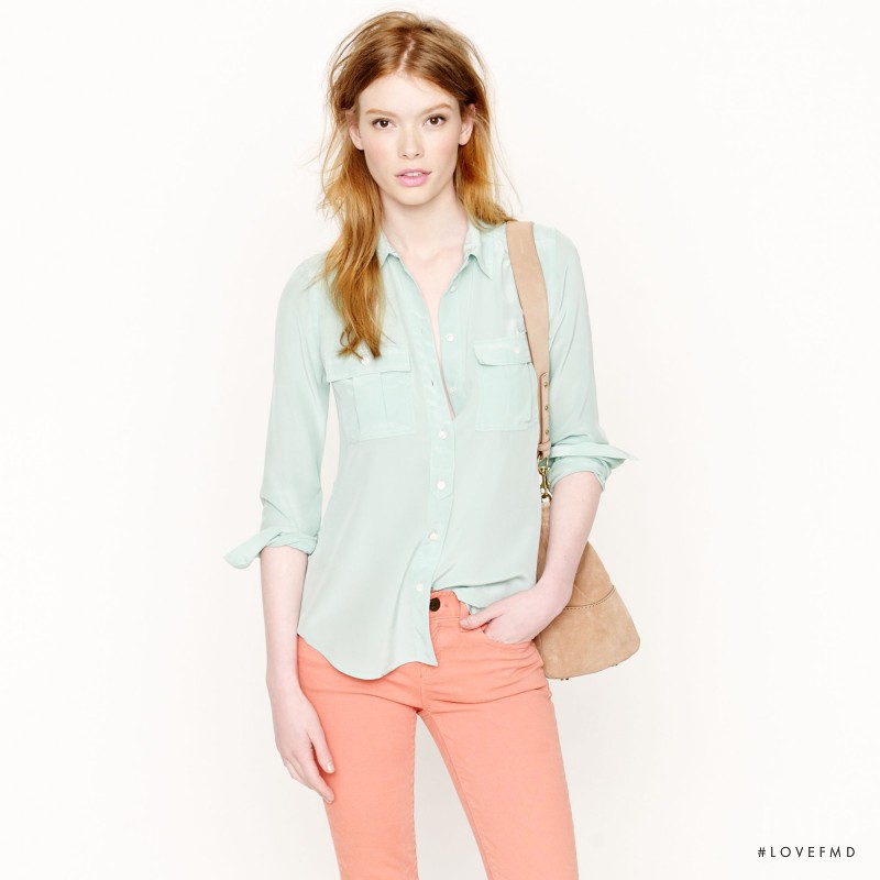 Julia Hafstrom featured in  the J.Crew catalogue for Autumn/Winter 2012