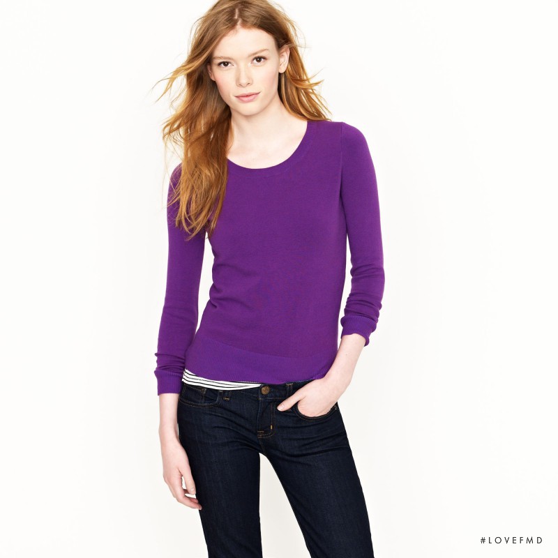 Julia Hafstrom featured in  the J.Crew catalogue for Autumn/Winter 2012