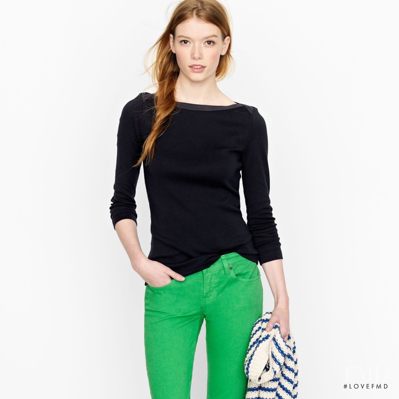 Julia Hafstrom featured in  the J.Crew catalogue for Autumn/Winter 2012