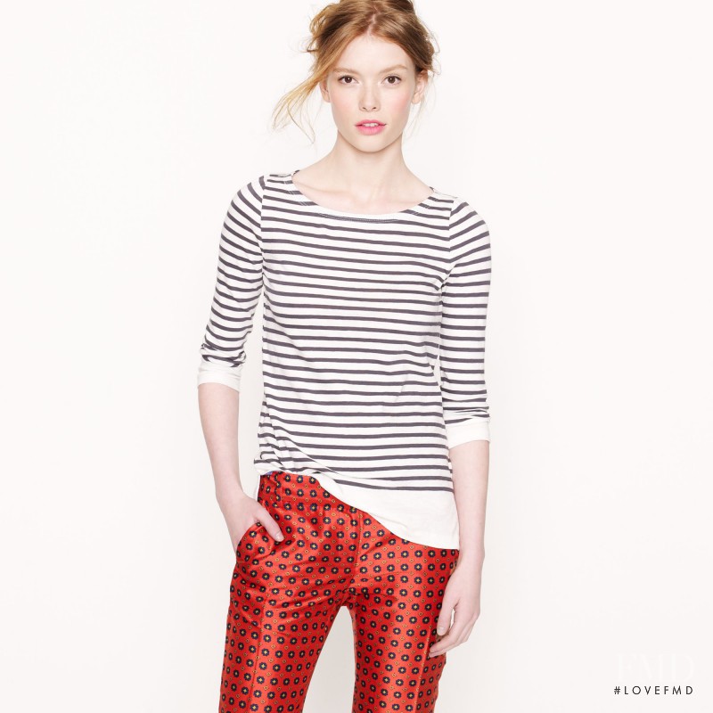 Julia Hafstrom featured in  the J.Crew catalogue for Autumn/Winter 2012