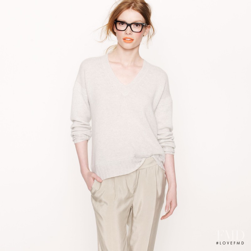 Julia Hafstrom featured in  the J.Crew catalogue for Autumn/Winter 2012