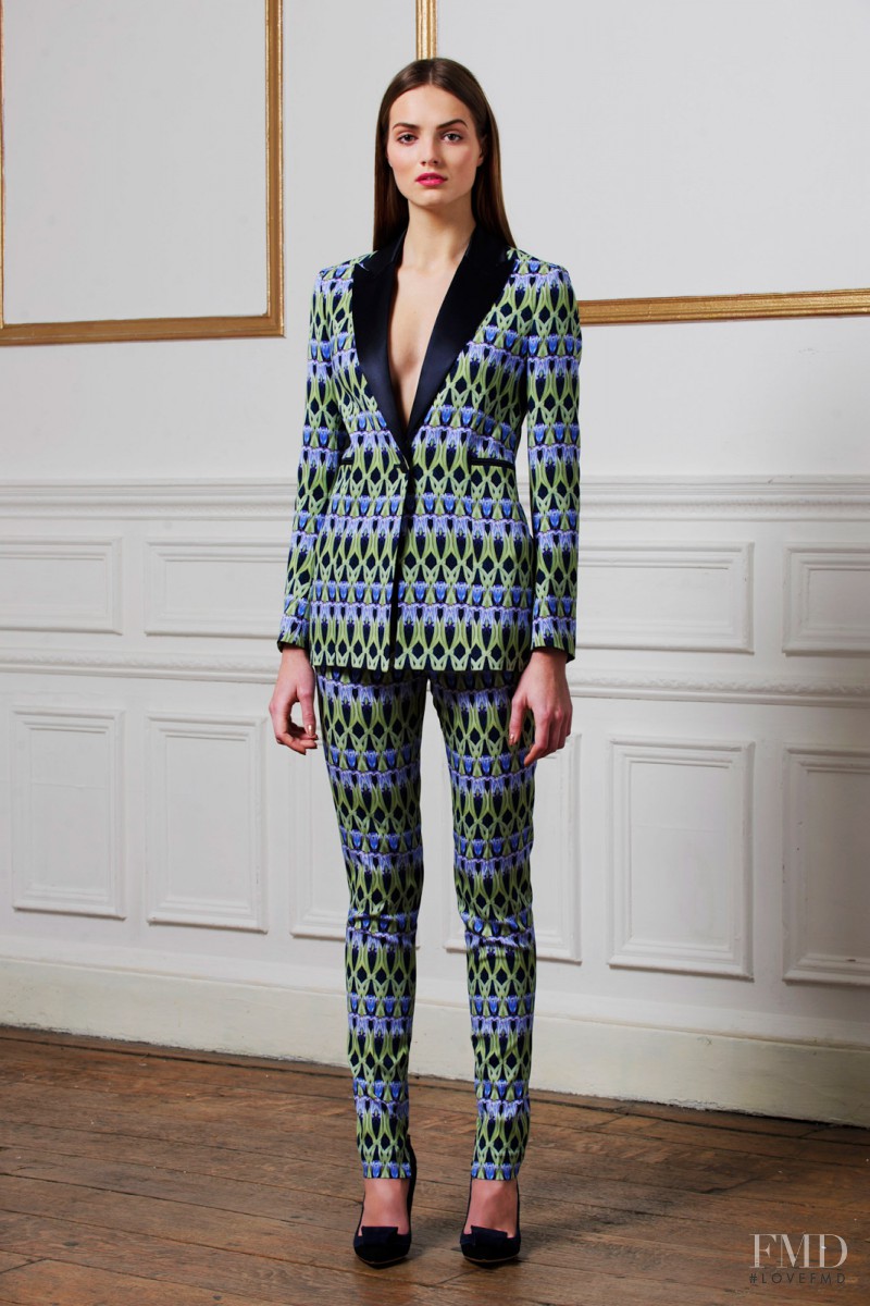 Agne Konciute featured in  the Matthew Williamson fashion show for Pre-Fall 2014