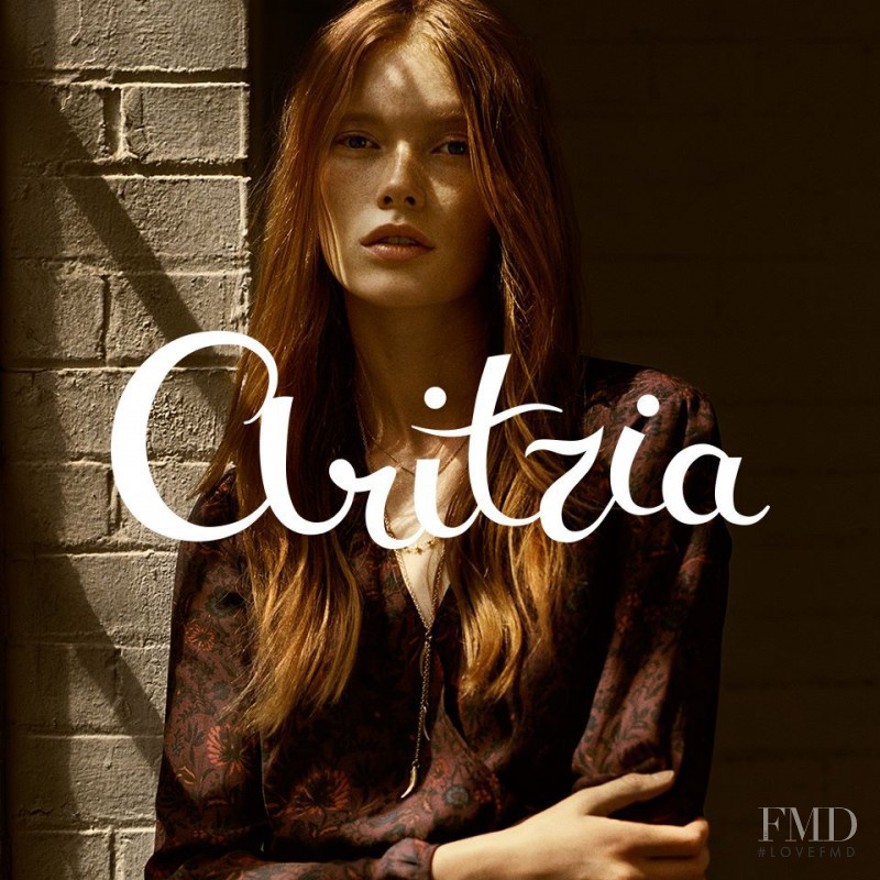 Julia Hafstrom featured in  the Aritzia advertisement for Autumn/Winter 2015