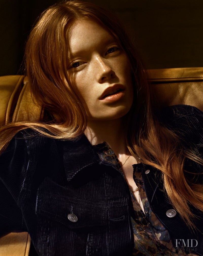 Julia Hafstrom featured in  the Aritzia advertisement for Autumn/Winter 2015