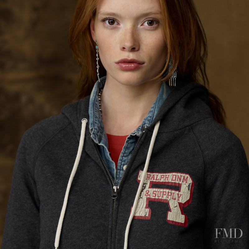 Julia Hafstrom featured in  the Denim & Supply Ralph Lauren lookbook for Autumn/Winter 2011