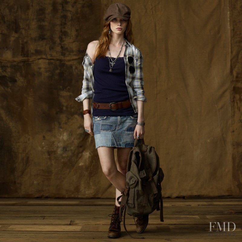 Julia Hafstrom featured in  the Denim & Supply Ralph Lauren lookbook for Autumn/Winter 2011