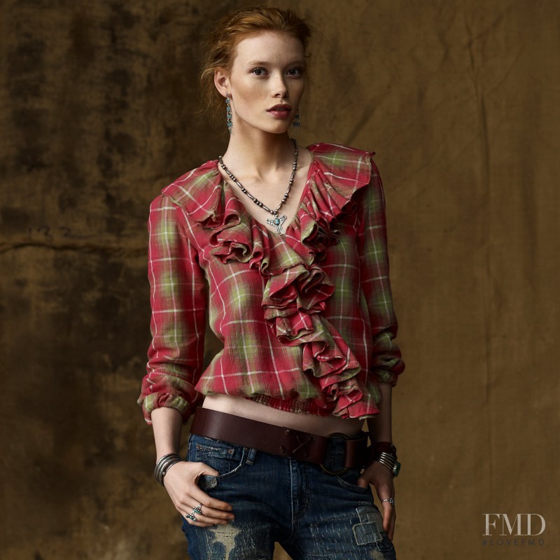 Julia Hafstrom featured in  the Denim & Supply Ralph Lauren lookbook for Autumn/Winter 2011