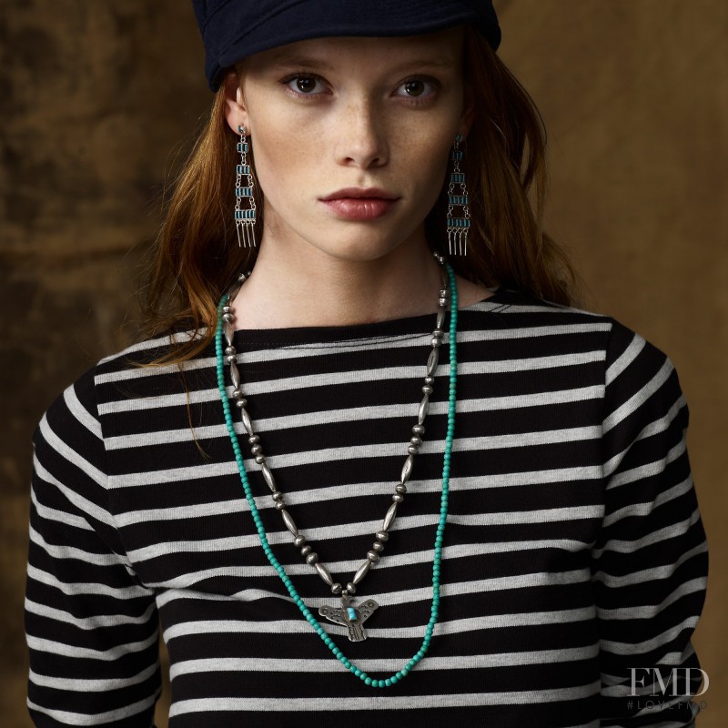Julia Hafstrom featured in  the Denim & Supply Ralph Lauren lookbook for Autumn/Winter 2011