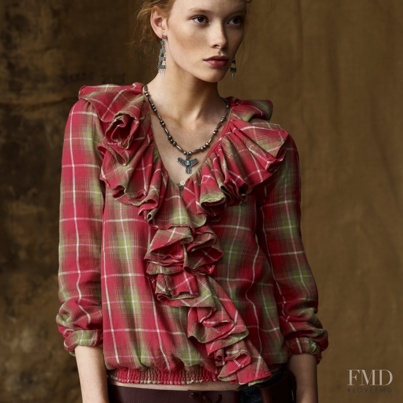 Julia Hafstrom featured in  the Denim & Supply Ralph Lauren lookbook for Autumn/Winter 2011