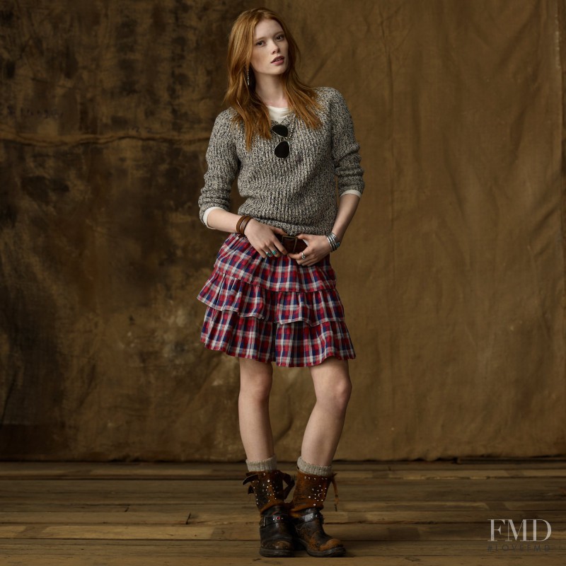 Julia Hafstrom featured in  the Denim & Supply Ralph Lauren lookbook for Autumn/Winter 2011