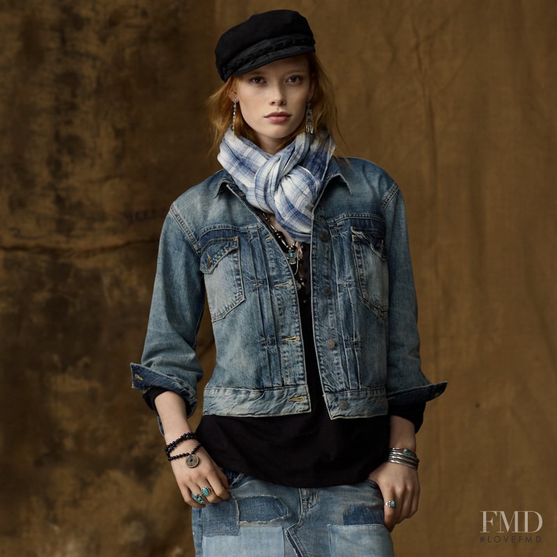 Julia Hafstrom featured in  the Denim & Supply Ralph Lauren lookbook for Autumn/Winter 2011