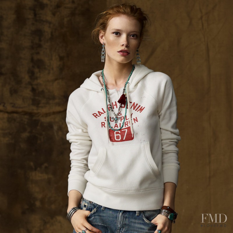 Julia Hafstrom featured in  the Denim & Supply Ralph Lauren lookbook for Autumn/Winter 2011