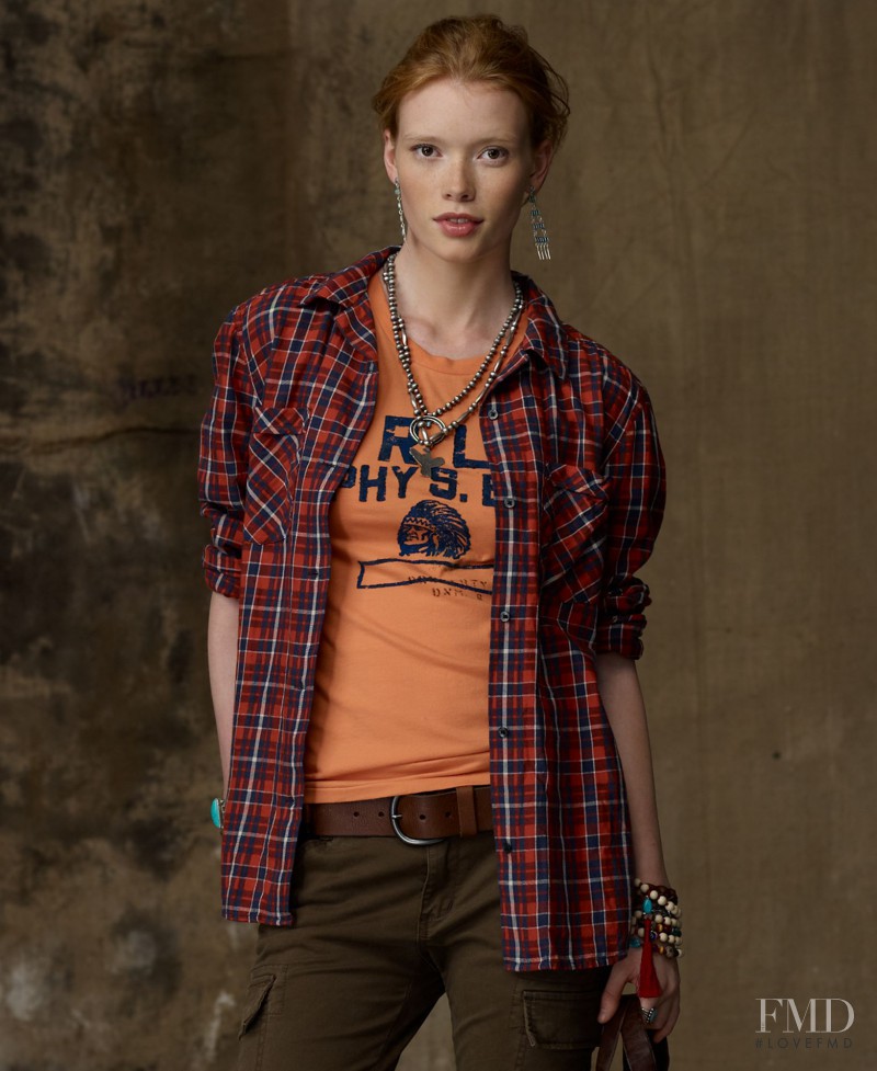 Julia Hafstrom featured in  the Denim & Supply Ralph Lauren lookbook for Autumn/Winter 2011