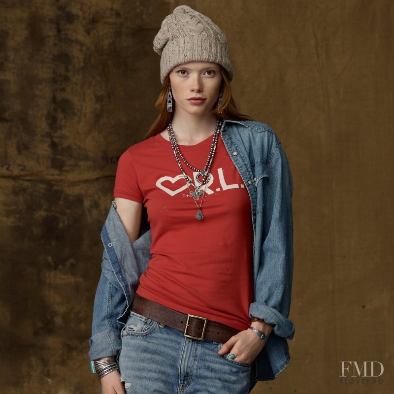 Julia Hafstrom featured in  the Denim & Supply Ralph Lauren lookbook for Autumn/Winter 2011