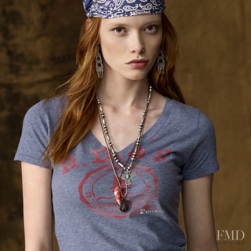 Julia Hafstrom featured in  the Denim & Supply Ralph Lauren lookbook for Autumn/Winter 2011