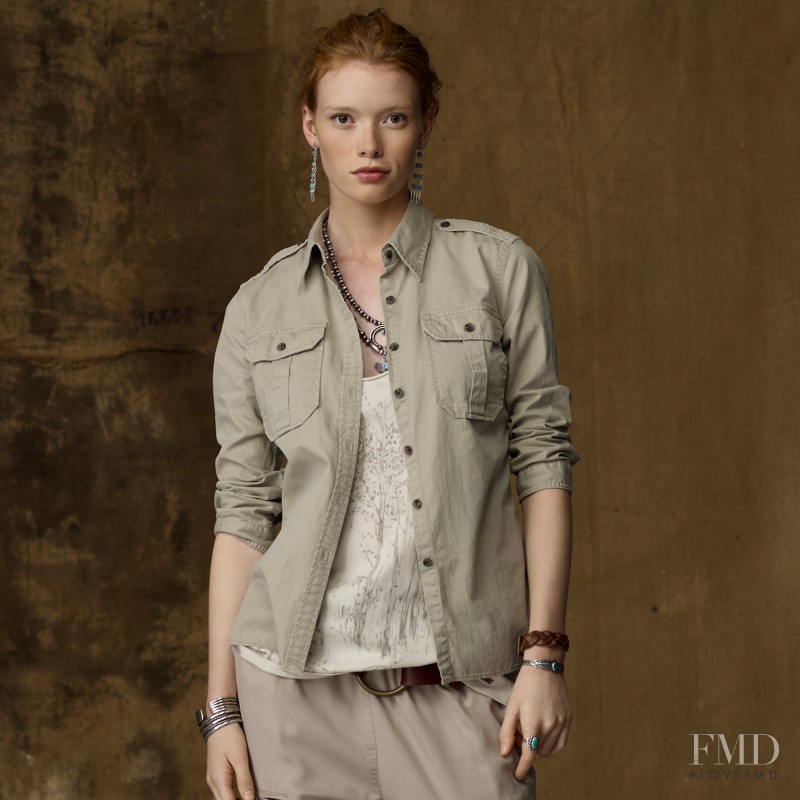 Julia Hafstrom featured in  the Denim & Supply Ralph Lauren lookbook for Autumn/Winter 2011