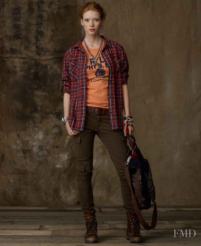 Julia Hafstrom featured in  the Denim & Supply Ralph Lauren lookbook for Autumn/Winter 2011